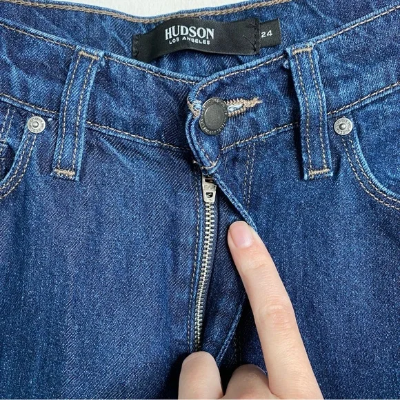 NWOT Hudson Holly Wide Leg High Rise Crop Jeans - Picture 5 of 11